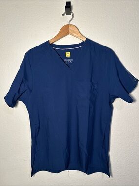 WonderWink Men's Navy V-Neck Scrub Top